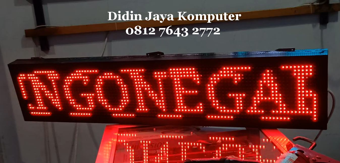 <p>Running text dengan warna led merah dan ukuran 20x100cm pemasangan untuk SDN Singonegaran 2 Kota Kediri. Running text murah dengan kualitas terbaik yang tidak mudah rusak.Gratis pemasangan dan pengiriman serta garansi 1 tahun.</p>